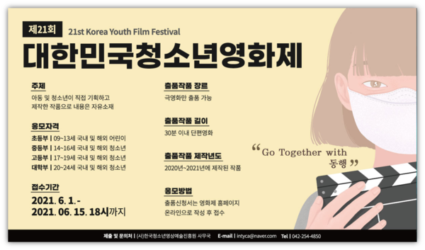 제21회 대한민국청소년영화제, 6월 1일 출품 시작